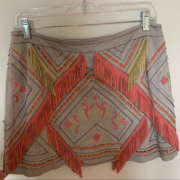 Parker Dresses & Skirts - PARKER fringe mini skirt